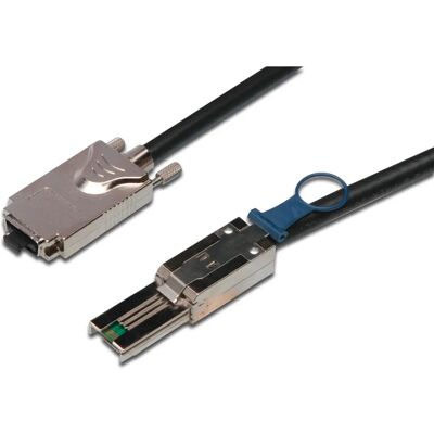 Câble Serial Attached SCSI (SAS) Digitus AK-410106-010-S - 1m Noir - Publicité Câble Serial Attached SCSI (SAS) Digitus AK-410106-010-S - 1m Noir - Publicité