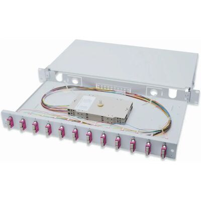 Akcesorium rack Digitus DN-96321-4 - 1U skrzynka do łączenia światłowodów Akcesorium rack Digitus DN-96321-4 - 1U skrzynka do łączenia światłowodów