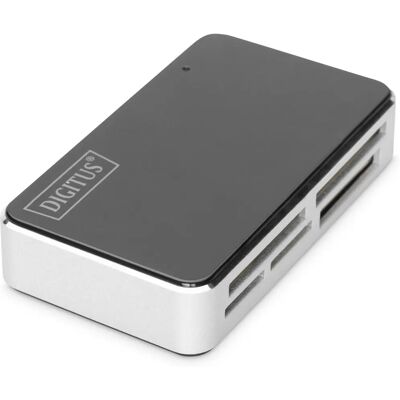 Digitus DA-70322-1 Kartenleser - Unterstützt SD, Micro SD, CF - Schwarz, Silber Digitus DA-70322-1 Kartenleser - Unterstützt SD, Micro SD, CF - Schwarz, Silber