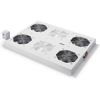 Attrezzatura di raffreddamento rack Digitus DN-19 FAN-4-SRV - 4 Ventilatori, Termostato, Argento Attrezzatura di raffreddamento rack Digitus DN-19 FAN-4-SRV - 4 Ventilatori, Termostato, Argento