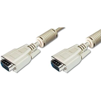 Câble VGA Digitus 5m Beige - VGA M/M - Publicité Câble VGA Digitus 5m Beige - VGA M/M - Publicité