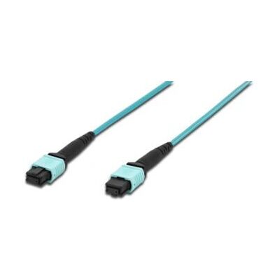 Kabel światłowodowy Digitus InfraFiber MPO/MTP 30m - Multimode OM3 Turkus Kabel światłowodowy Digitus InfraFiber MPO/MTP 30m - Multimode OM3 Turkus