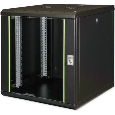 Armoire murale Digitus 12U - Acier, verrouillable, ventilée Armoire murale Digitus 12U - Acier, verrouillable, ventilée