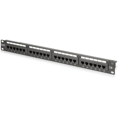 Digitus DN-91624U-CR Patch Panel - Rack 19" UL Zertifiziert Digitus DN-91624U-CR Patch Panel - Rack 19" UL Zertifiziert