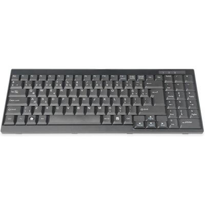 Klawiatura Digitus DS-72000TR - Turecka, Czarna - Do konsol TFT Klawiatura Digitus DS-72000TR - Turecka, Czarna - Do konsol TFT