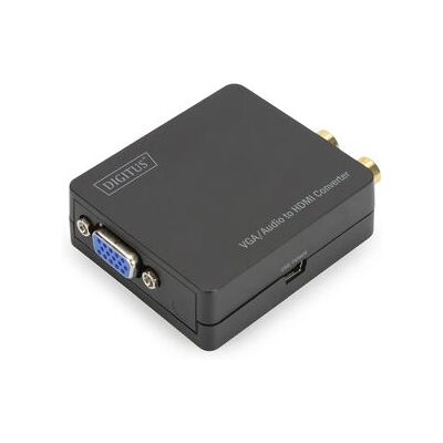 Adaptateur VGA vers HDMI Digitus DS-40130-1 - Noir - Convertisseur de signal vidéo - Publicité Adaptateur VGA vers HDMI Digitus DS-40130-1 - Noir - Convertisseur de signal vidéo - Publicité