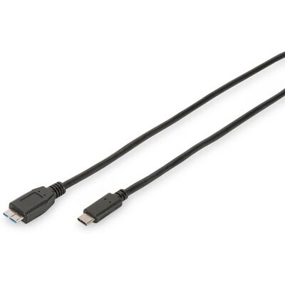 Cable de Datos ASSMANN ELECTRONIC AK-300137-010-S - USB 3.2 Gen 1 - 1m - Negro Cable de Datos ASSMANN ELECTRONIC AK-300137-010-S - USB 3.2 Gen 1 - 1m - Negro