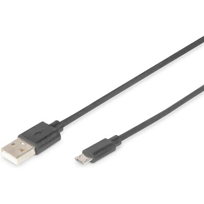 Digitus USB-Kabel - 1m, Micro-USB B, Schwarz - USB 2.0 Kabel Digitus USB-Kabel - 1m, Micro-USB B, Schwarz - USB 2.0 Kabel