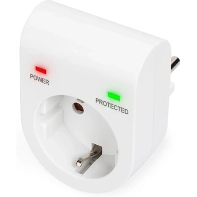 Digitus DN-95400 Överspänningsskydd - Vit - 1 vägguttag - 3500W Digitus DN-95400 Överspänningsskydd - Vit - 1 vägguttag - 3500W