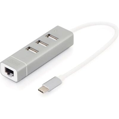 Digitus DA-70253 Netzwerkkarte - USB-C Docking Station - 100Mb Lan Digitus DA-70253 Netzwerkkarte - USB-C Docking Station - 100Mb Lan