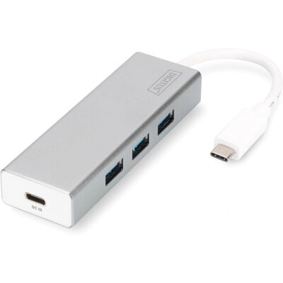 Digitus Hub USB de Aluminio - USB 3.2 Gen 1, Type-C, 3 Puertos Digitus Hub USB de Aluminio - USB 3.2 Gen 1, Type-C, 3 Puertos