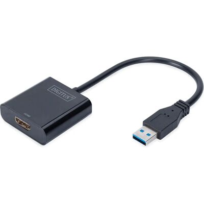 Digitus DA-70841 USB grafikkort - Sort Digitus DA-70841 USB grafikkort - Sort