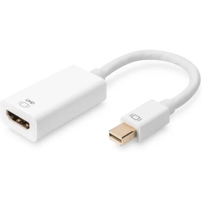 Adapter Digitus Mini-DisplayPort na HDMI - 4K UHD - Biały Adapter Digitus Mini-DisplayPort na HDMI - 4K UHD - Biały