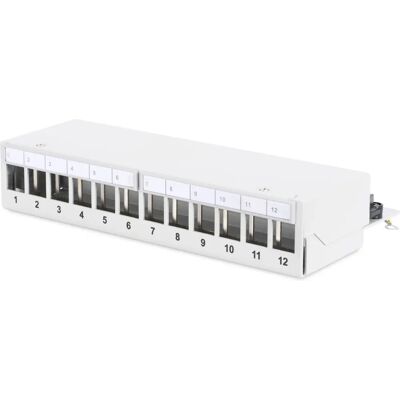 Digitus DN-93706 Patch Panel 12 Ports Grau - Patch Panel Digitus DN-93706 Patch Panel 12 Ports Grau - Patch Panel