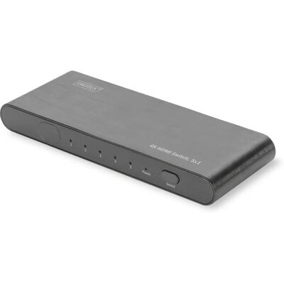 Digitus DS-45317 4K HDMI Switch - 5x1 - Grå Digitus DS-45317 4K HDMI Switch - 5x1 - Grå