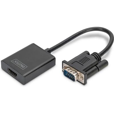Digitus DA-70473 VGA HDMI Adapter - 15cm - Schwarz - Video Kabeladapter Digitus DA-70473 VGA HDMI Adapter - 15cm - Schwarz - Video Kabeladapter