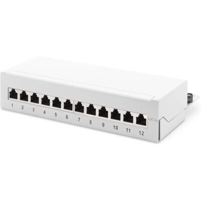 Digitus DN-91612SD-EA-G Pannello di Collegamento - 12 Porte, Schermato, Grigio Digitus DN-91612SD-EA-G Pannello di Collegamento - 12 Porte, Schermato, Grigio