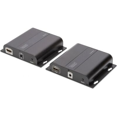 Extensor AV Digitus - Conjunto HDMI 4K IP, Preto Extensor AV Digitus - Conjunto HDMI 4K IP, Preto
