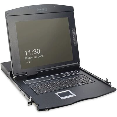 Console rack modulaire Digitus DS-72210-3TR - 17" TFT, KVM 16 ports, Clavier turc - Publicité Console rack modulaire Digitus DS-72210-3TR - 17" TFT, KVM 16 ports, Clavier turc - Publicité
