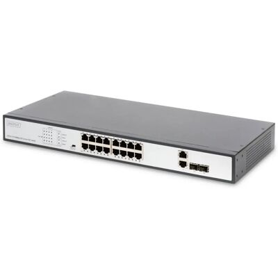 Digitus DN-95342 16-portowy Ethernet PoE Switch - Przełącznik sieciowy Digitus DN-95342 16-portowy Ethernet PoE Switch - Przełącznik sieciowy