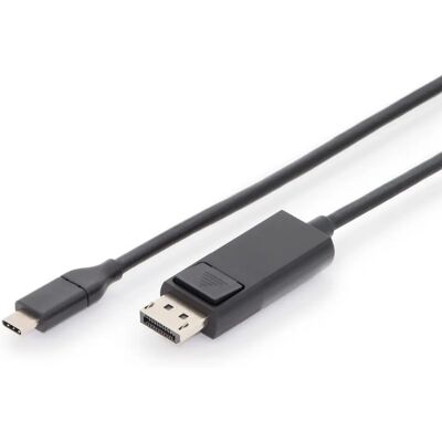 Digitus 2m DisplayPort USB-C Adapter - Schwarz Digitus 2m DisplayPort USB-C Adapter - Schwarz