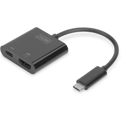 Digitus DA-70856 Laptop Docking Station - 4K HDMI, USB-C, Aluminium Digitus DA-70856 Laptop Docking Station - 4K HDMI, USB-C, Aluminium