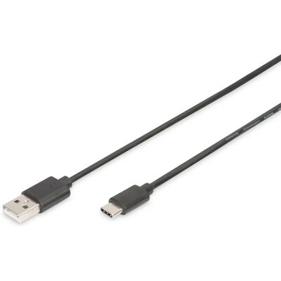 Kabel USB Digitus AK-300154-018-S - 1,8 m - Czarny - USB 2.0 - Power Delivery obsługa Kabel USB Digitus AK-300154-018-S - 1,8 m - Czarny - USB 2.0 - Power Delivery obsługa