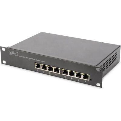Switch gestionado Digitus DN-95331 8 puertos Gigabit PoE - Tipo de red Switch gestionado Digitus DN-95331 8 puertos Gigabit PoE - Tipo de red
