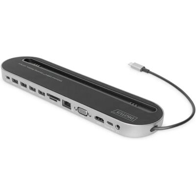Digitus DA-70888 Laptop-Dockingstation - 12 Ports - Schwarz Digitus DA-70888 Laptop-Dockingstation - 12 Ports - Schwarz