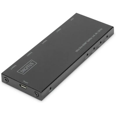 Digitus Ultra Slim HDMI Splitter DS-45323 - 4K UHD Video/Audio - Schwarz Digitus Ultra Slim HDMI Splitter DS-45323 - 4K UHD Video/Audio - Schwarz