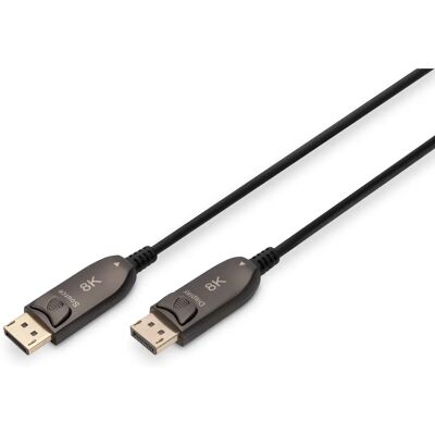Digitus - DisplayPort Kabel - 15 M - Svart - DisplayPort 1.4 - UHD 8K/60Hz Digitus - DisplayPort Kabel - 15 M - Svart - DisplayPort 1.4 - UHD 8K/60Hz