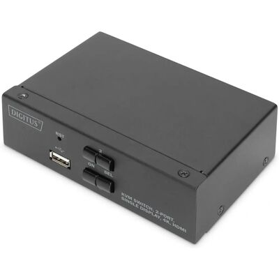Digitus DS-12870 KVM kapcsoló - 2 port - 4K HDMI Digitus DS-12870 KVM kapcsoló - 2 port - 4K HDMI