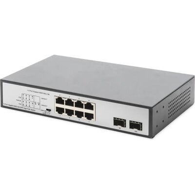 Switch di Rete Digitus DN-95140 - Gigabit, 8 Porte, PoE, SFP Switch di Rete Digitus DN-95140 - Gigabit, 8 Porte, PoE, SFP