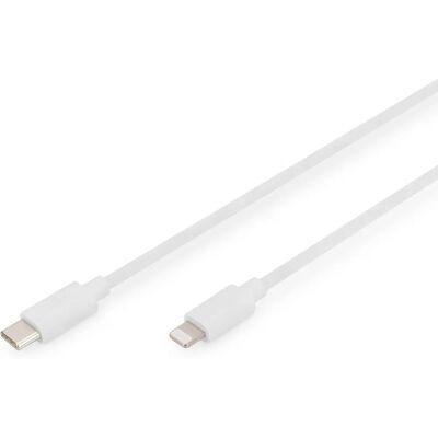 Digitus Weißes Lightning-Kabel - 1 m USB-C zu Lightning - Unterstützt Power Delivery Digitus Weißes Lightning-Kabel - 1 m USB-C zu Lightning - Unterstützt Power Delivery