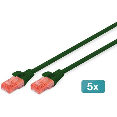Digitus DK-1617-100-G-5 Grüner 10 m Cat6 U/UTP Netzwerkkabel Digitus DK-1617-100-G-5 Grüner 10 m Cat6 U/UTP Netzwerkkabel