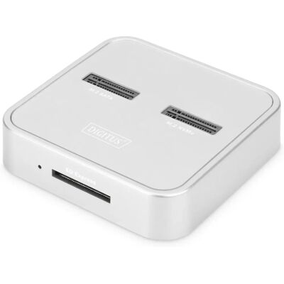 Docking Station Digitus Argento con lettore M.2 & SD - USB-C Docking Station Digitus Argento con lettore M.2 & SD - USB-C