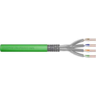 Kabel Sieciowy Digitus DK-1843-VH-1 Cat8.2 Zielony - 100M Kabel Sieciowy Digitus DK-1843-VH-1 Cat8.2 Zielony - 100M