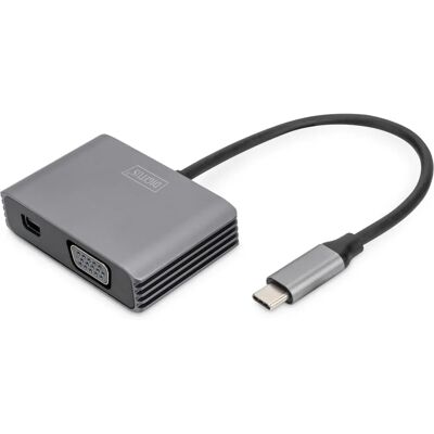 Digitus DA-70825 USB-Grafikadapter - 4K Grau Digitus DA-70825 USB-Grafikadapter - 4K Grau