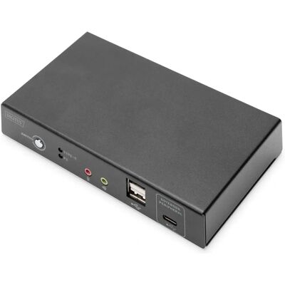 Digitus DS-12901 Commutateur KVM 2 Ports - Noir - Publicité Digitus DS-12901 Commutateur KVM 2 Ports - Noir - Publicité