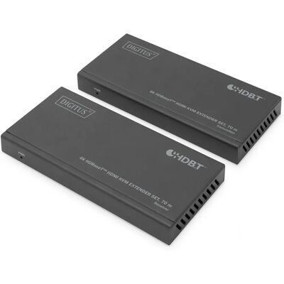 Digitus DS-55512 - KVM extender - HDMI, HDBaseT - Black Digitus DS-55512 - KVM extender - HDMI, HDBaseT - Black