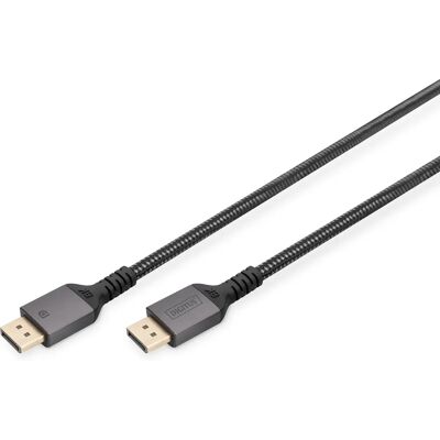 Digitus - DisplayPort Kabel - 2 m - Schwarz - Unterstützt 8K UHD - Flexibel Digitus - DisplayPort Kabel - 2 m - Schwarz - Unterstützt 8K UHD - Flexibel