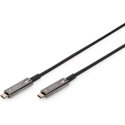 Digitus USB-C 10m Aktivt Optiskt Kabel Digitus USB-C 10m Aktivt Optiskt Kabel