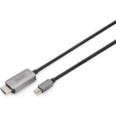 Digitus Schwarzes 1m Mini DisplayPort auf HDMI Adapterkabel Digitus Schwarzes 1m Mini DisplayPort auf HDMI Adapterkabel