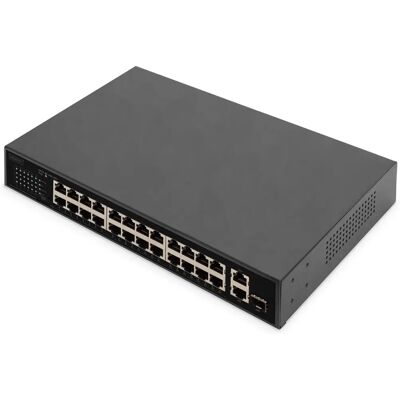 Switch di Rete PoE Gigabit Digitus DN-95356 - Montaggio Rack Switch di Rete PoE Gigabit Digitus DN-95356 - Montaggio Rack