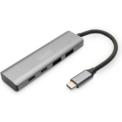 Digitus USB-C 4 Port Hub - USB 3.1 Gen 1 - Grau Digitus USB-C 4 Port Hub - USB 3.1 Gen 1 - Grau