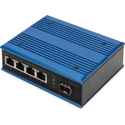 Digitus Brand 4-Port Industrial Gigabit Ethernet Switch - Network Switch Digitus Brand 4-Port Industrial Gigabit Ethernet Switch - Network Switch