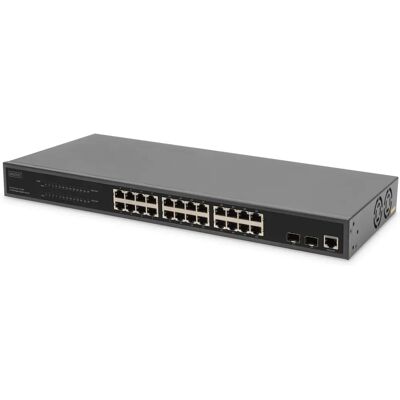 Digitus DN-95359 24-port managed gigabit PoE switch - nätverksswitch Digitus DN-95359 24-port managed gigabit PoE switch - nätverksswitch