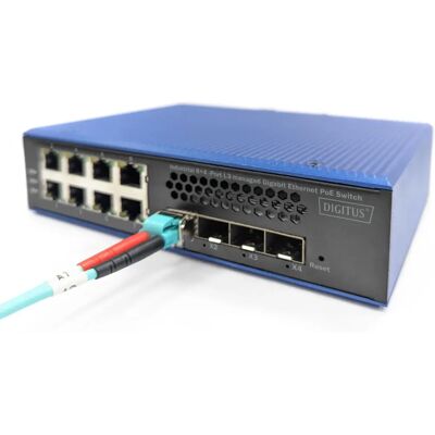 Digitus Industriell 8+4G Uplink Managed Switch - Nätverksswitch Digitus Industriell 8+4G Uplink Managed Switch - Nätverksswitch