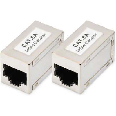 Digitus DN-93905-2 Shielded Cat.6a Modular Coupler - 2 pcs Digitus DN-93905-2 Shielded Cat.6a Modular Coupler - 2 pcs