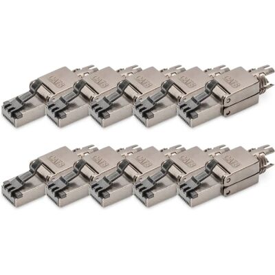 Digitus DN-93837-10 Metall RJ45 abgeschirmter CAT 8.1 Feldstecker Digitus DN-93837-10 Metall RJ45 abgeschirmter CAT 8.1 Feldstecker